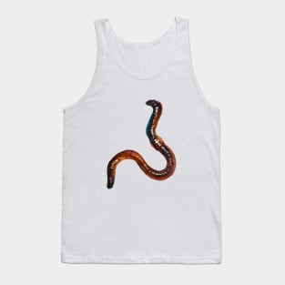 Creepy Cute Earthworm Sticker Tank Top